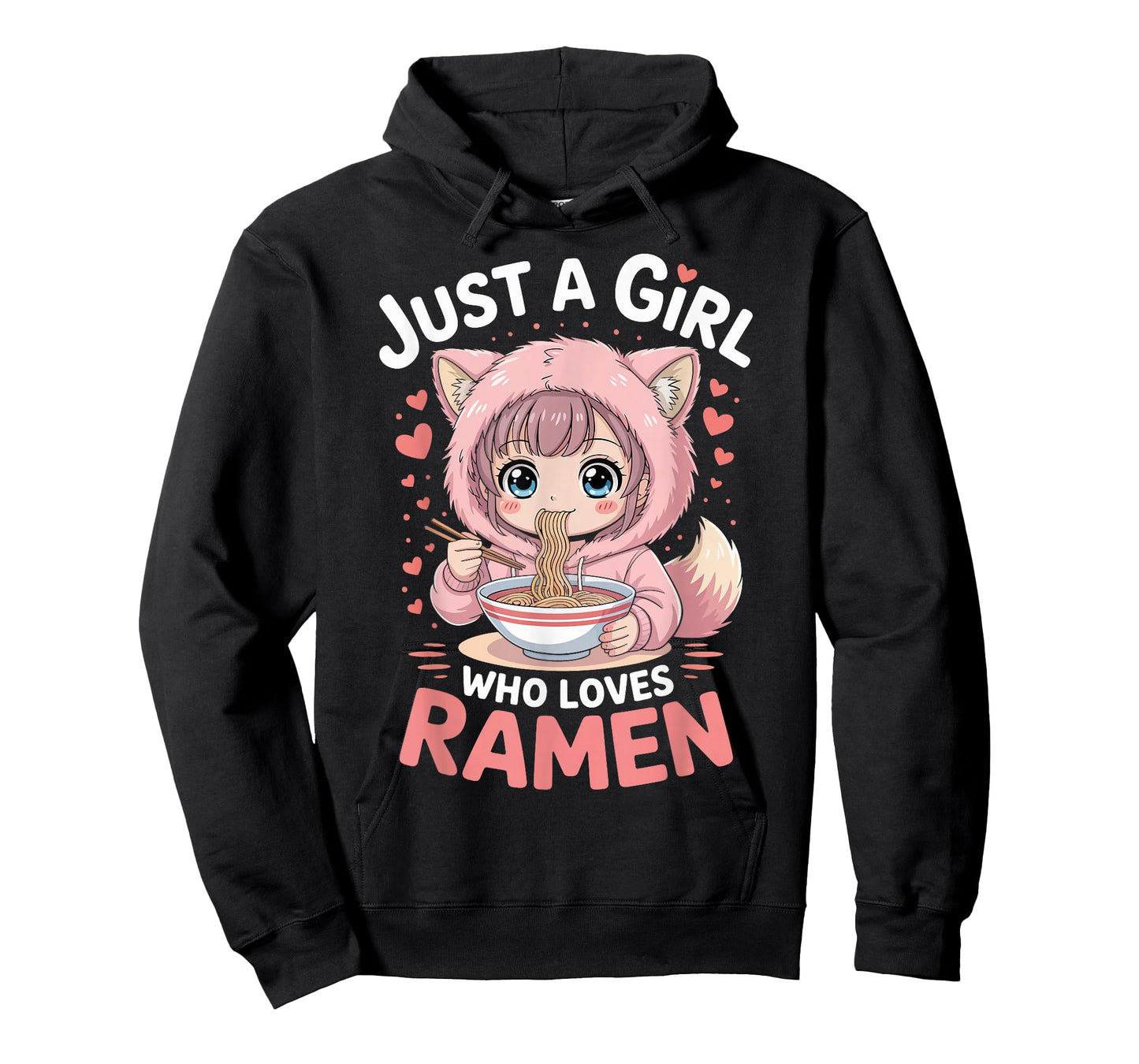 Just a Girl Who Loves Ramen Japanese Noodle Gifts for Girls T-Shirt