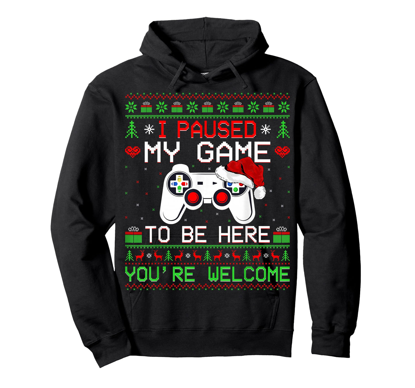 Video Game Christmas Ugly Sweater Funny Gamer Gaming Xmas T-Shirt