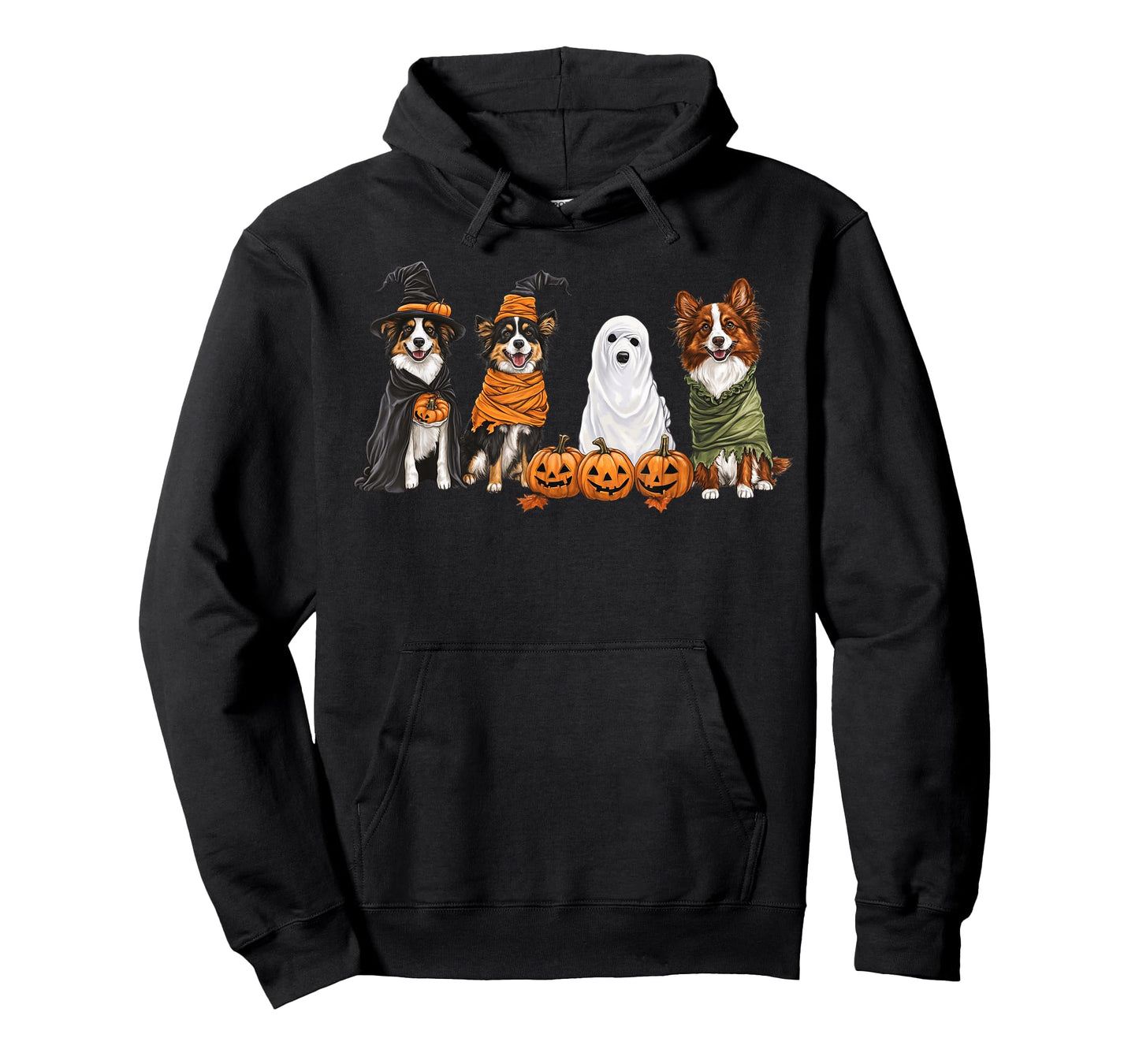 Cute Fall Australian Shepherd Dog Owner Halloween T-Shirt