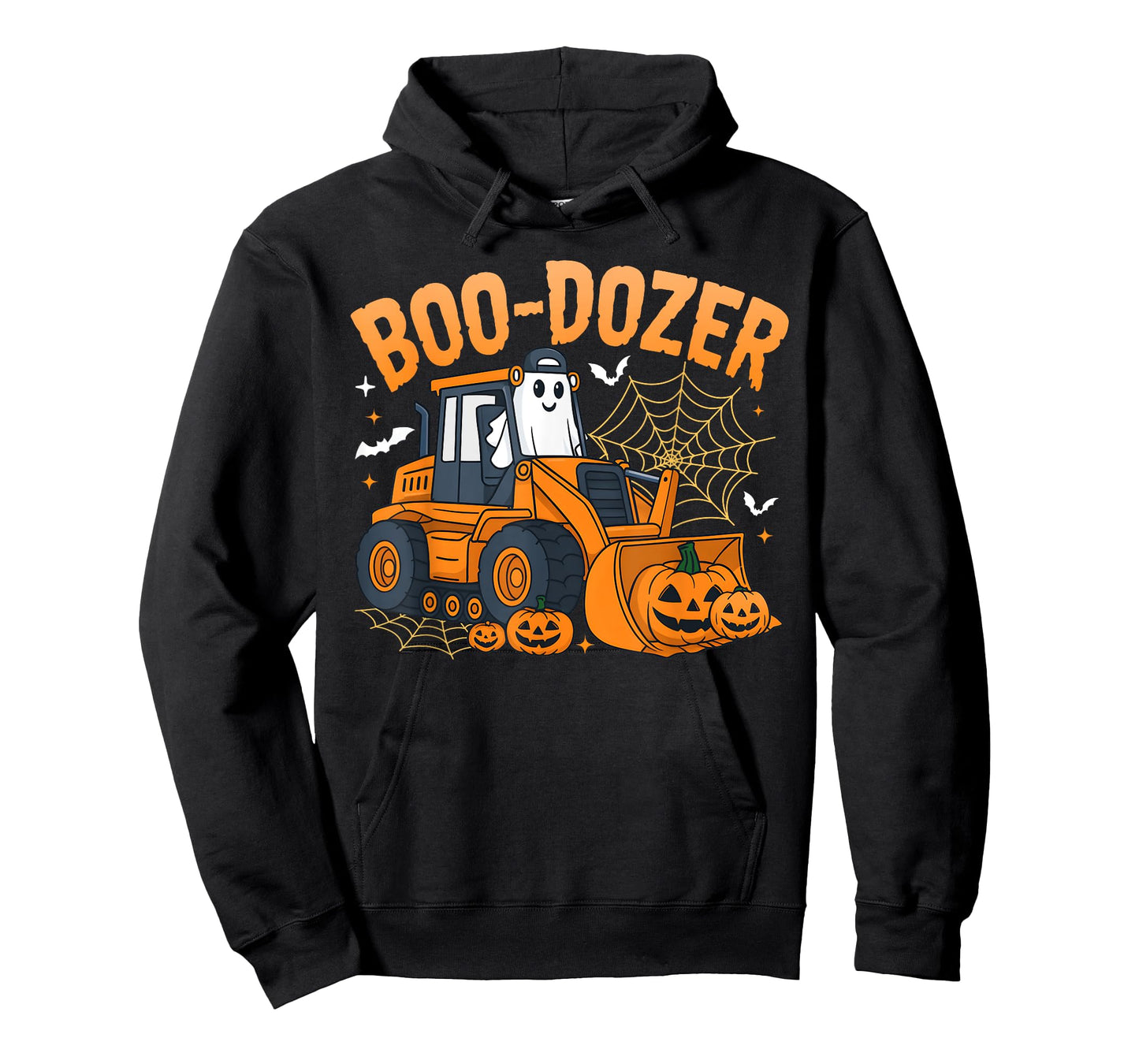 Halloween Bulldozer Ghost Boo Dozer Truck Spooky Men Boy Kid T-Shirt