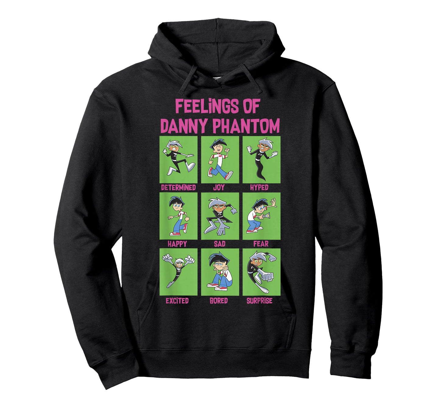 Danny Phantom The Feelings Of Danny Phantom Portrait Grid T-Shirt