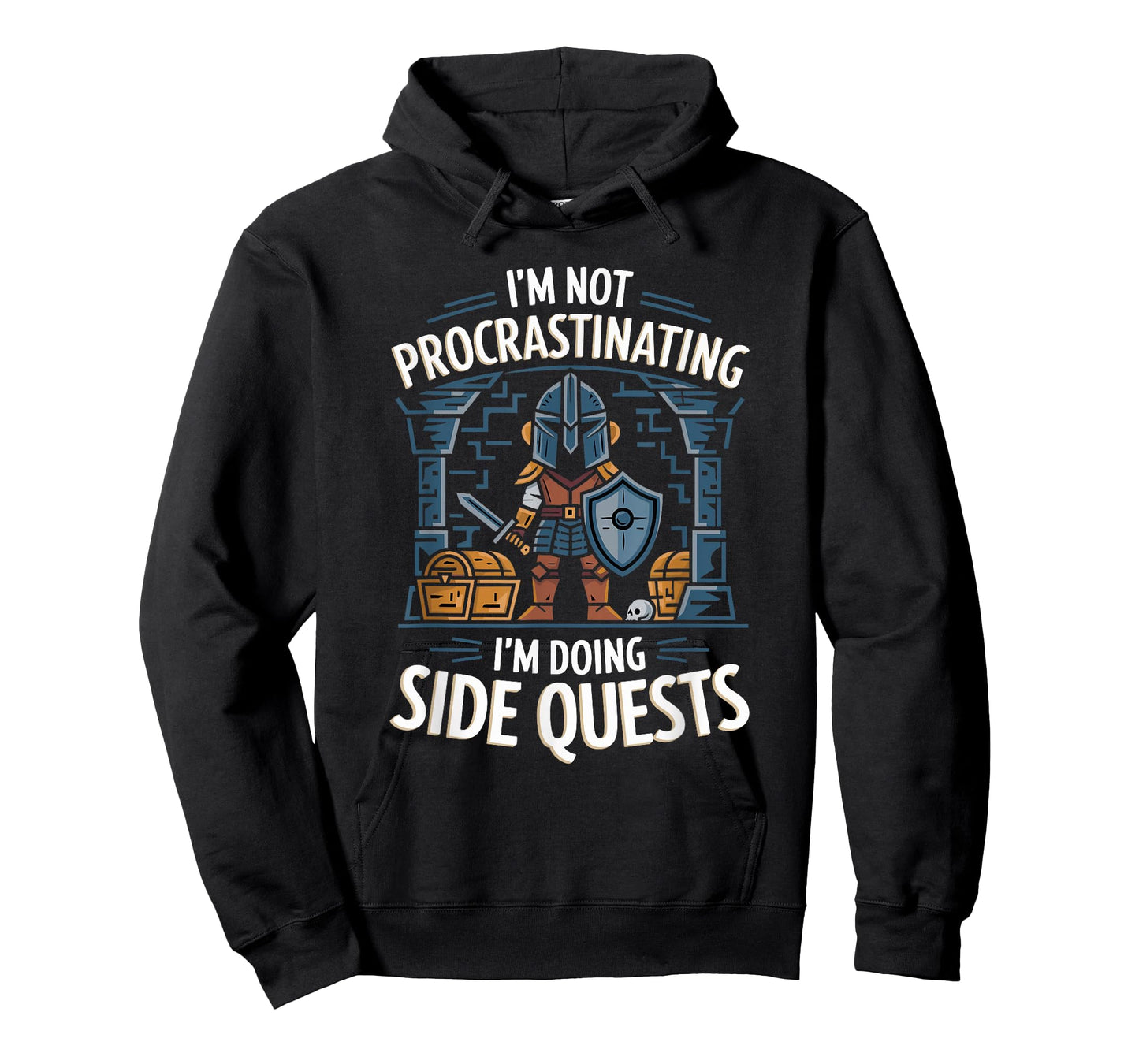 RPG Gamer Apparel for Quest Lovers Unisex-Adult Black Small Classic Modern T-Shirt