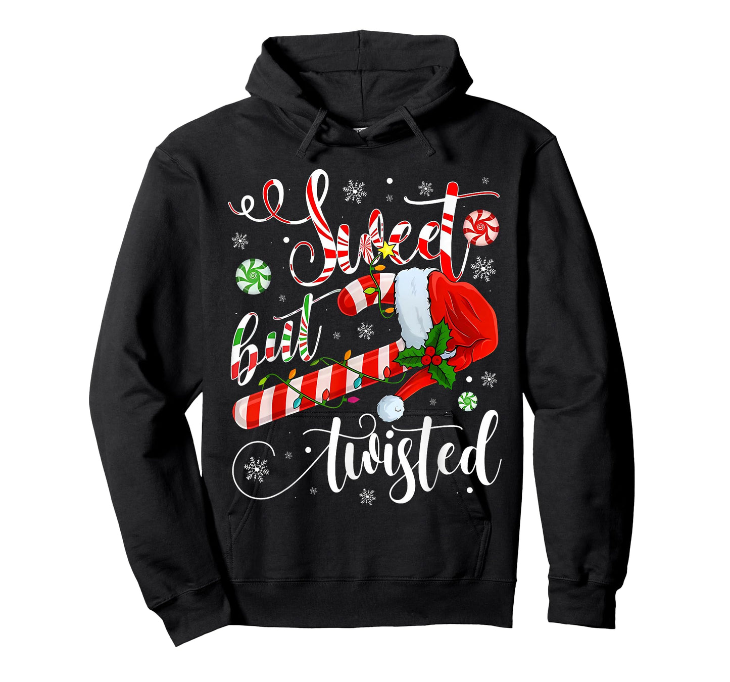 Sweet But Twisted Funny Christmas Candy Cane Xmas Holiday T-Shirt