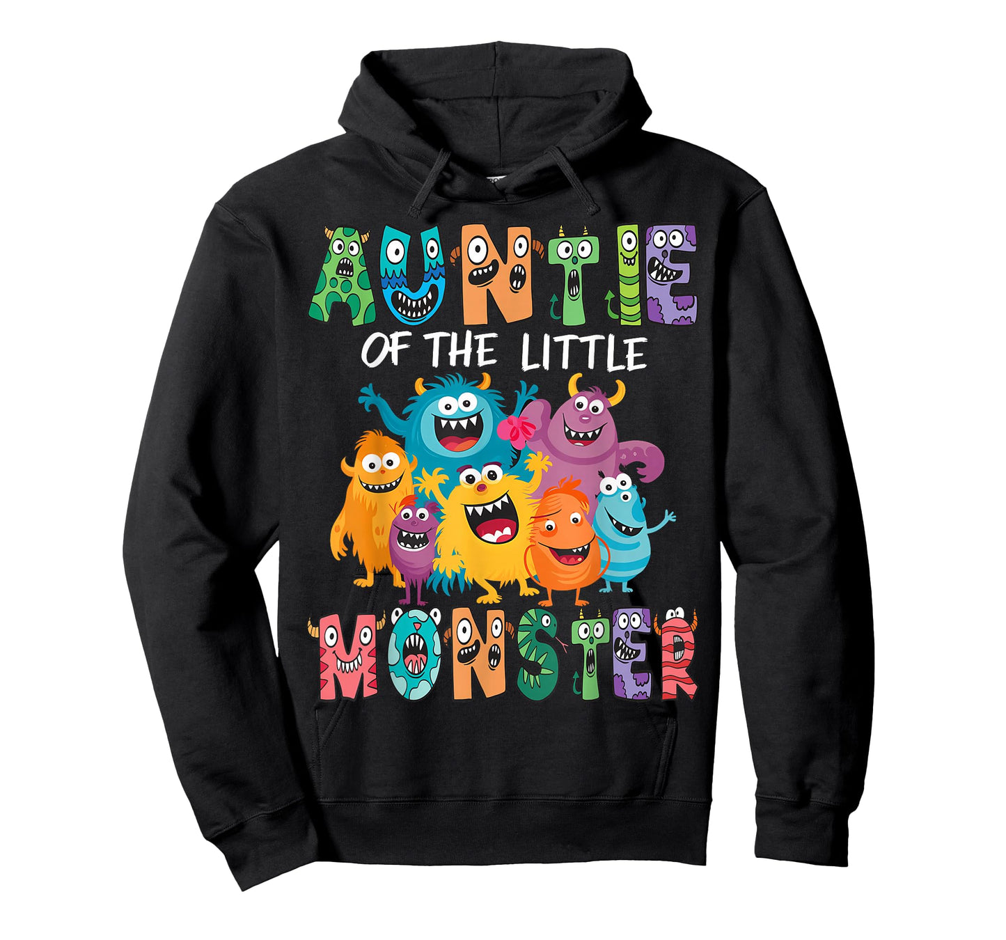 Auntie Of The Little Monster Kids 1St Birthday Party T-Shirt