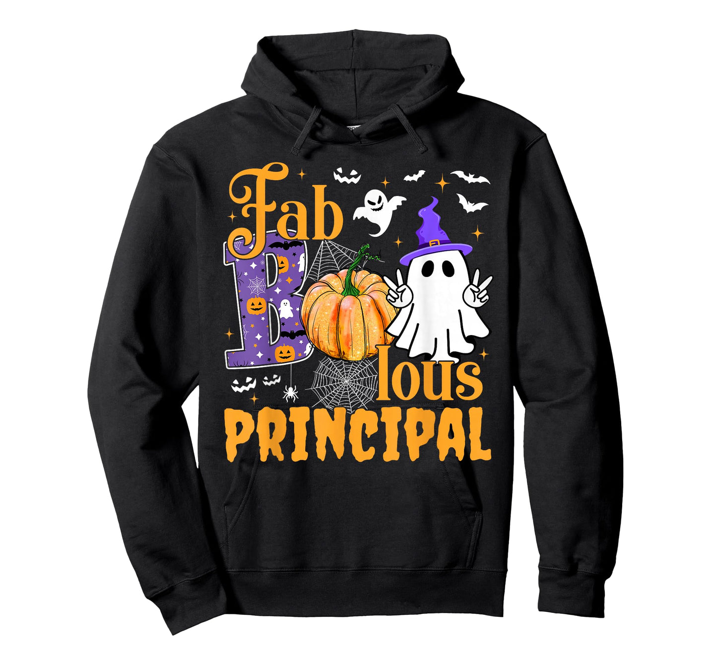 Funny Ghost Witch Faboolous Principal Halloween Costume T-Shirt