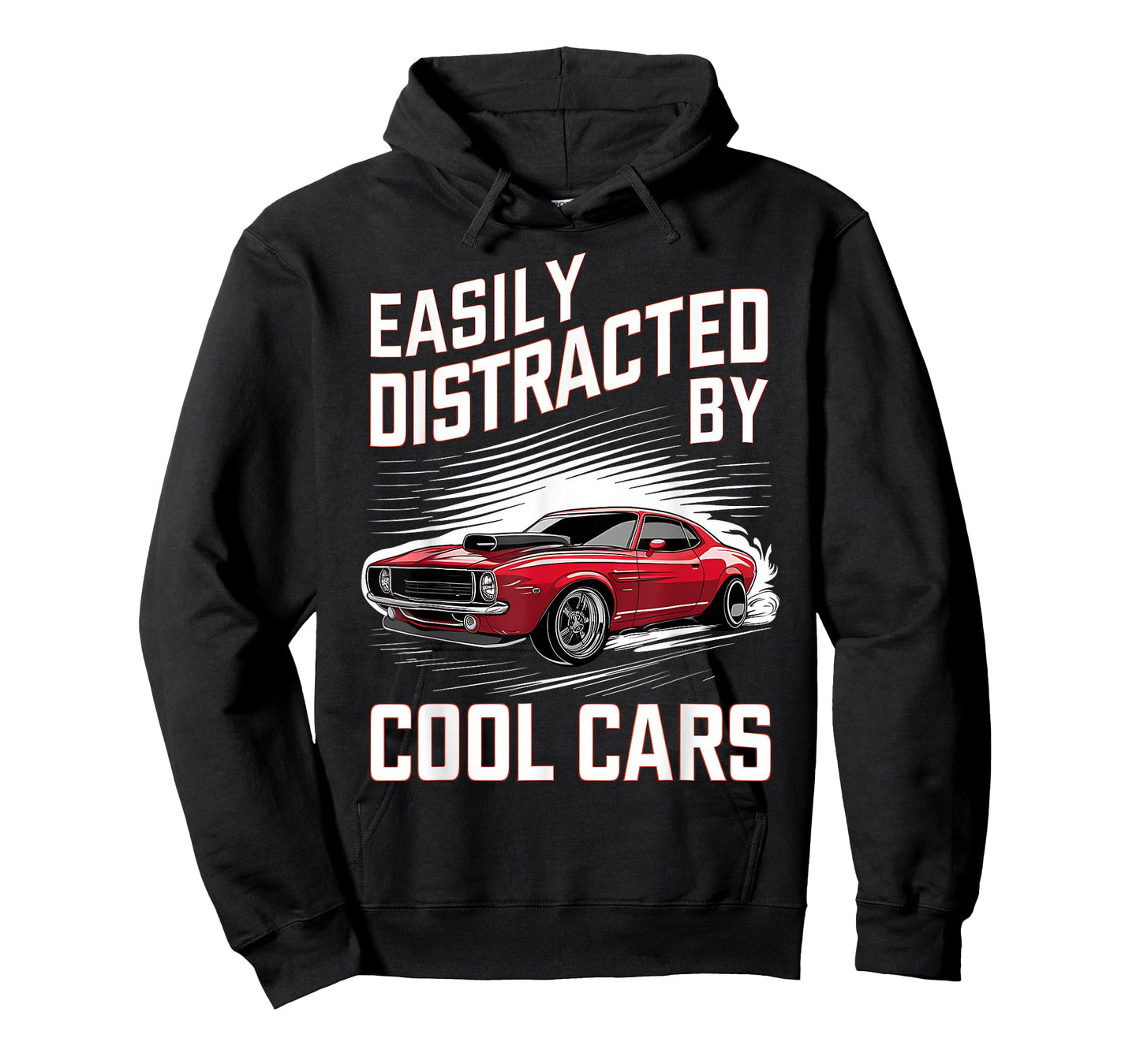 Mens Boys Vintage Muscle Car Easily Distracted by Cool Cars T-Shirt