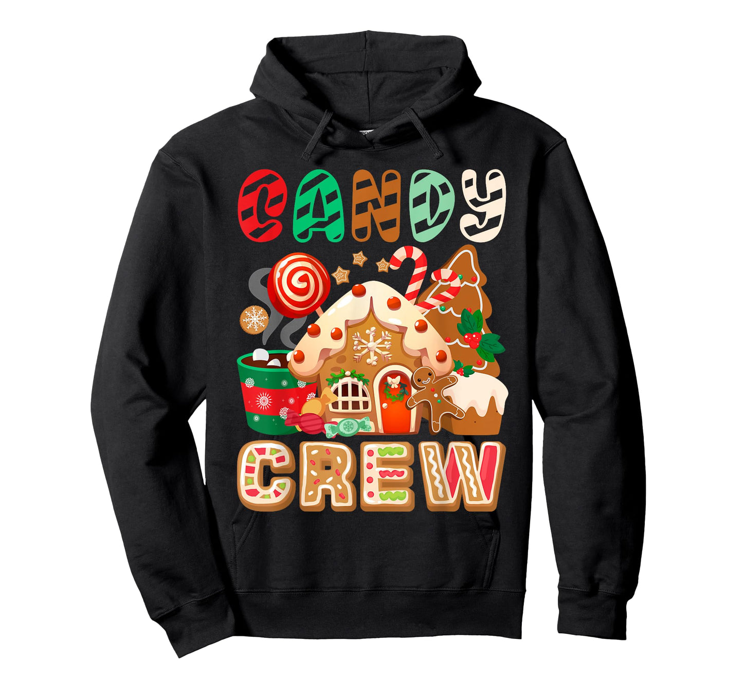 Funny Christmas Candy Crew Security Candyland Donut Pajama T-Shirt