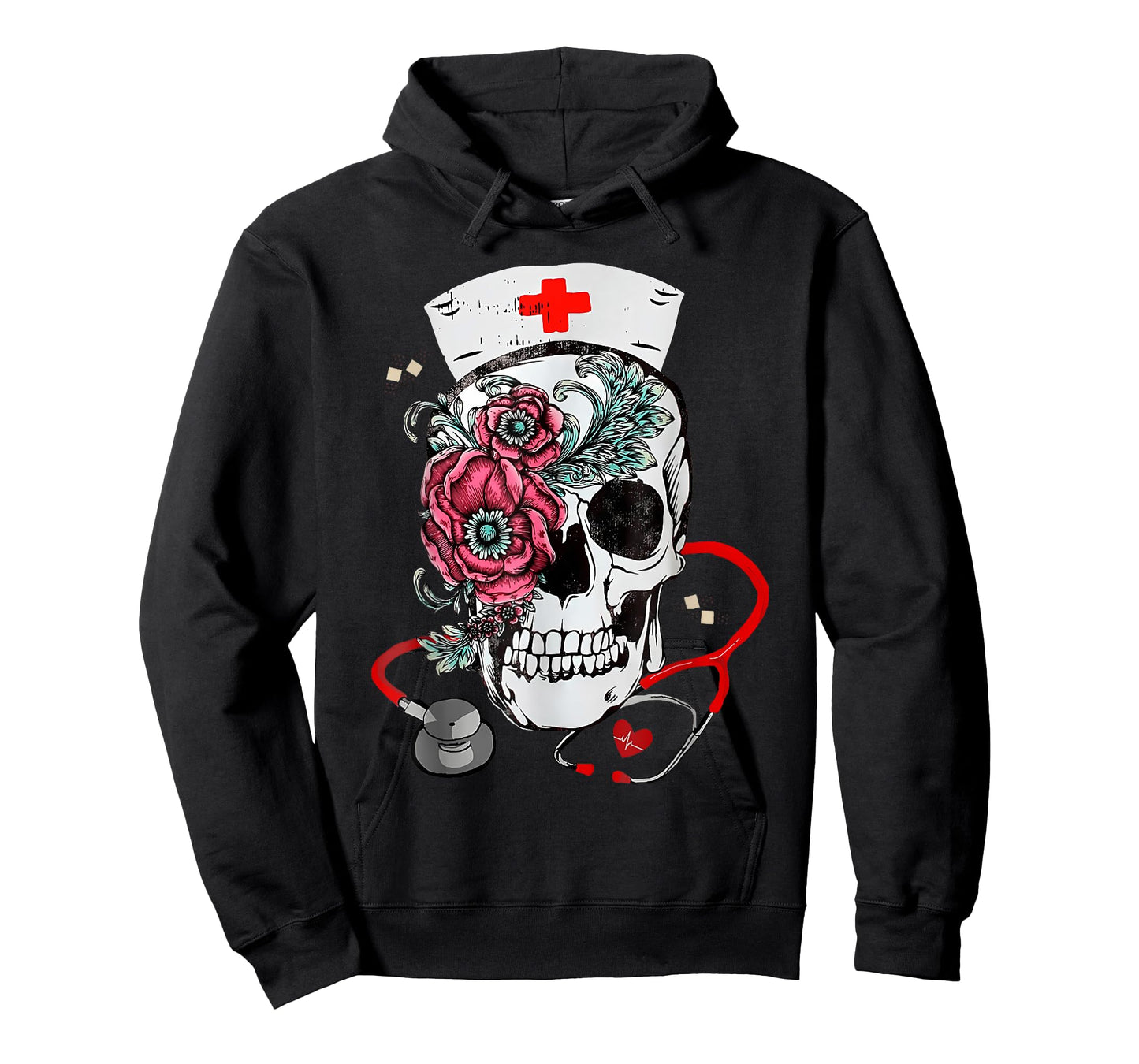 Nurse Skeleton Lazy Halloween Costume Cool Skull RN Nursing T-Shirt