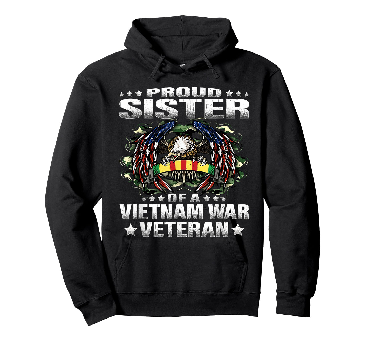 Proud Sister Of A Vietnam Veteran Military Vets Sibling Gift T-Shirt