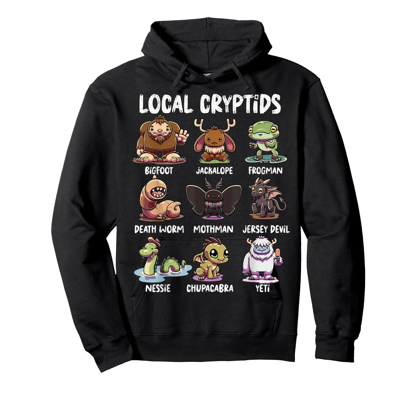 Local Cryptid Shirt Cryptid Monsters Folklore Cryptozoology T-Shirt