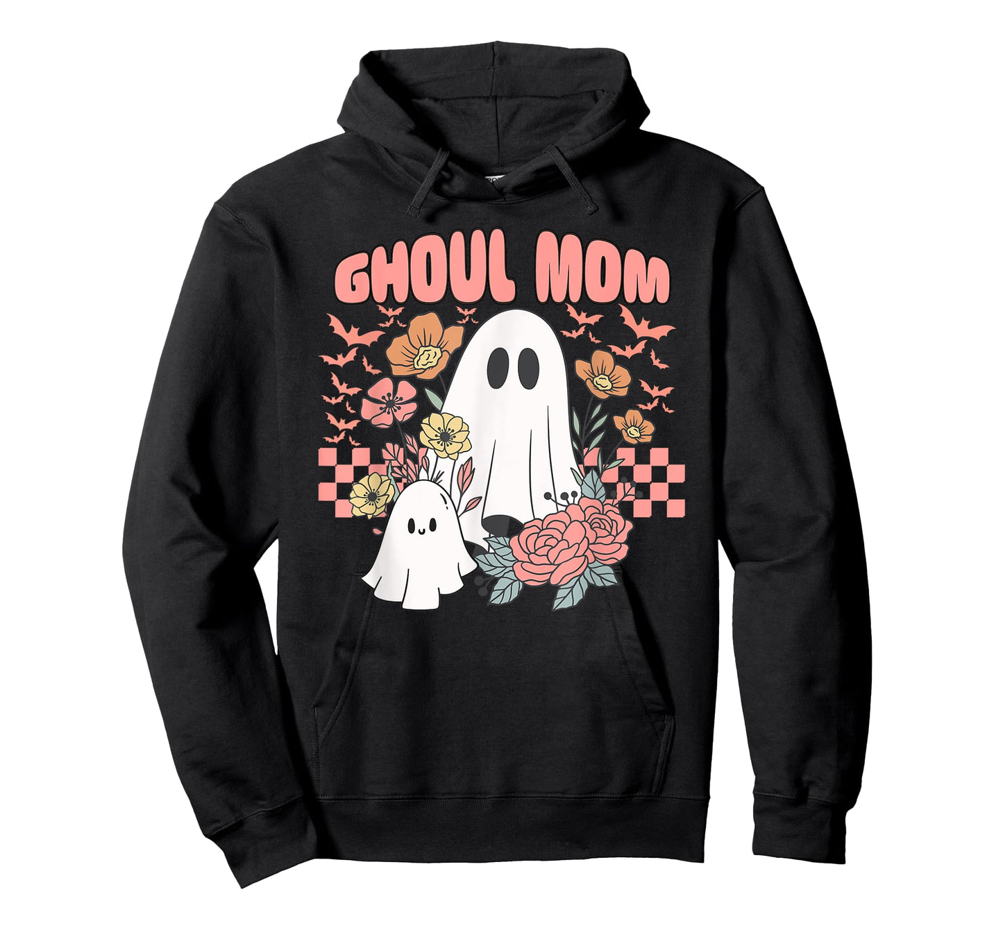Ghoul Mom Halloween Ghost Spooky Season Retro Mama T-Shirt