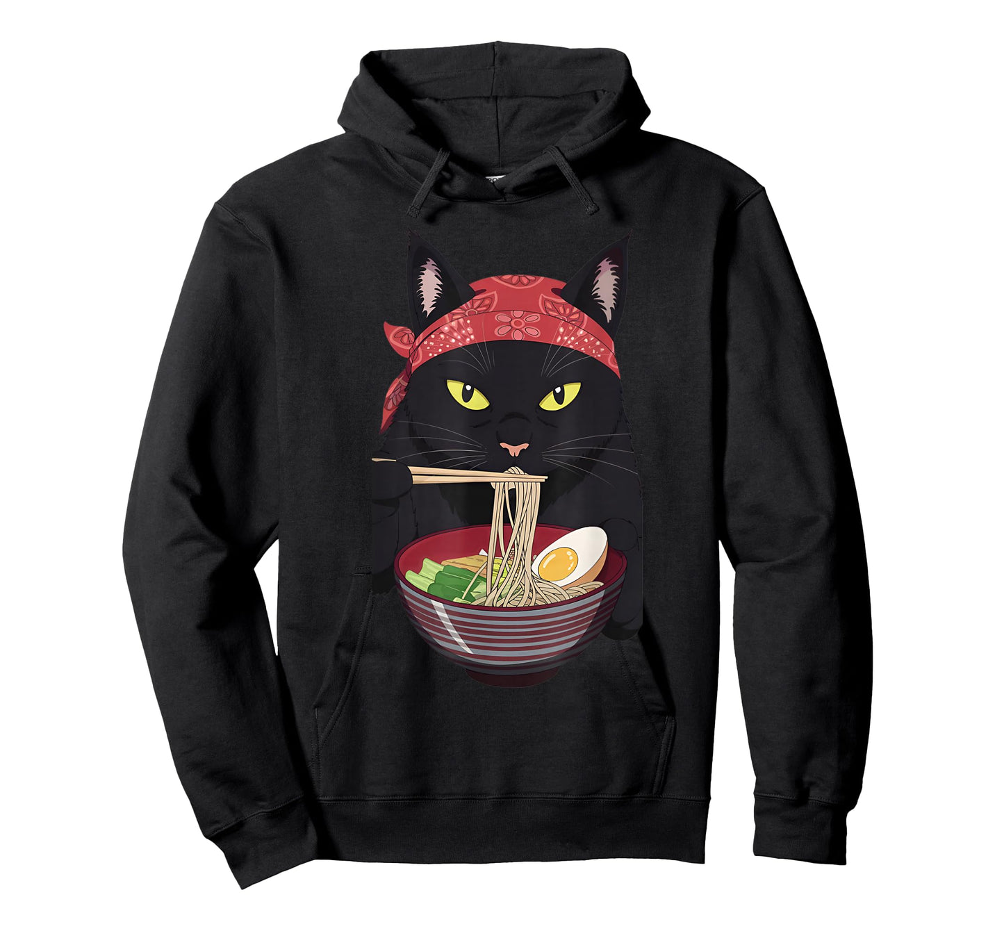 ramen cat Japanese Kawaii Cat Anime T-Shirt