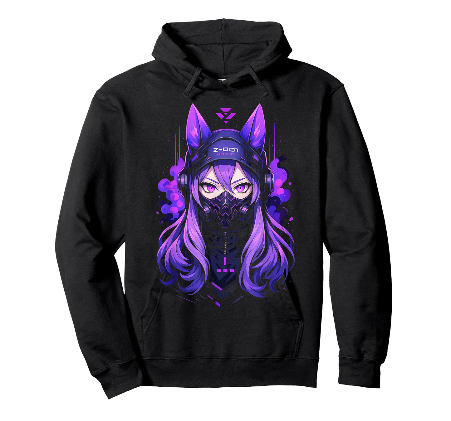 Anime Manga Cyberpunk Aesthetic Techwear Harajuku Kitsune T-Shirt