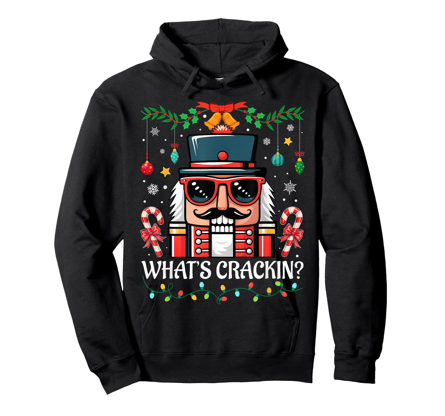 Nutcracker What's Crackin Funny Christmas Men Women Kids T-Shirt