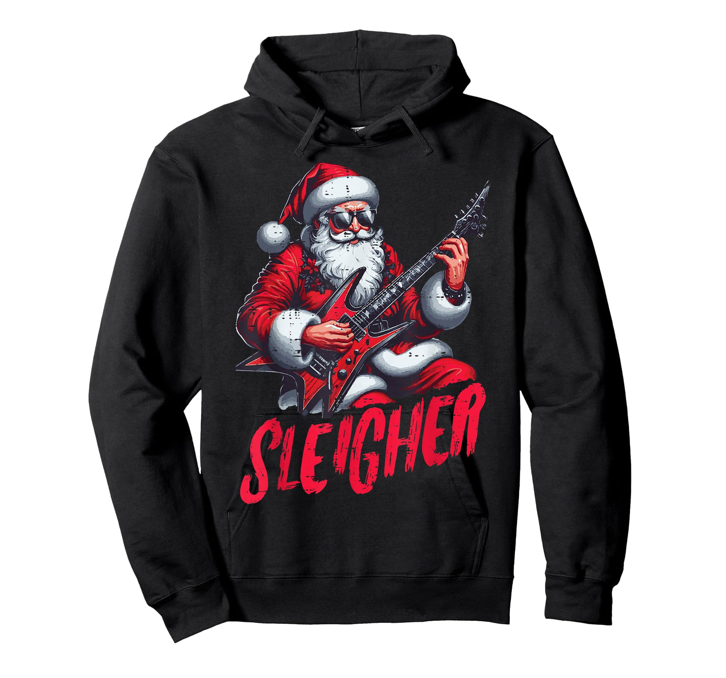 Christmas Santa Sleigher Rock Xmas Rocker Men Boys Kids Teen T-Shirt
