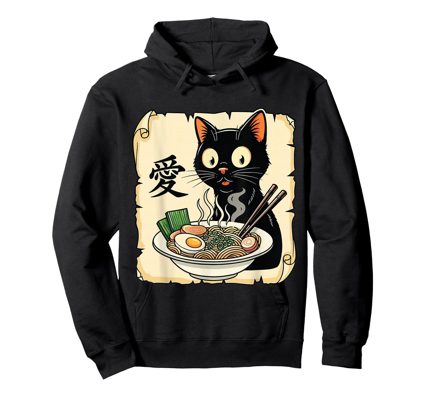Funny Cat Ramen Kawaii Anime Japanese Graphic Women Men T-Shirt