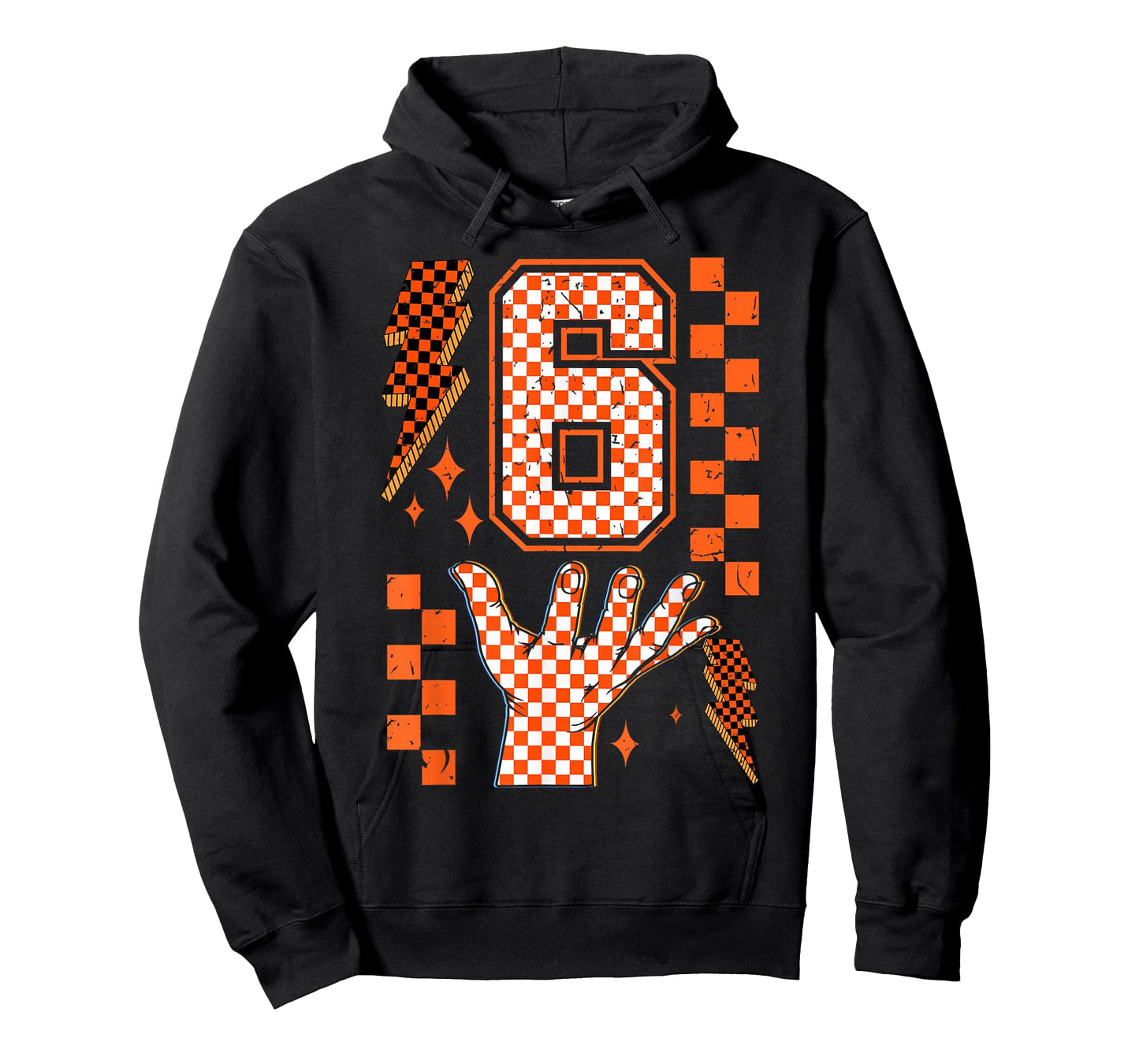Number 6 Matching 67 Meme Checkered Halloween Costume Kids T-Shirt