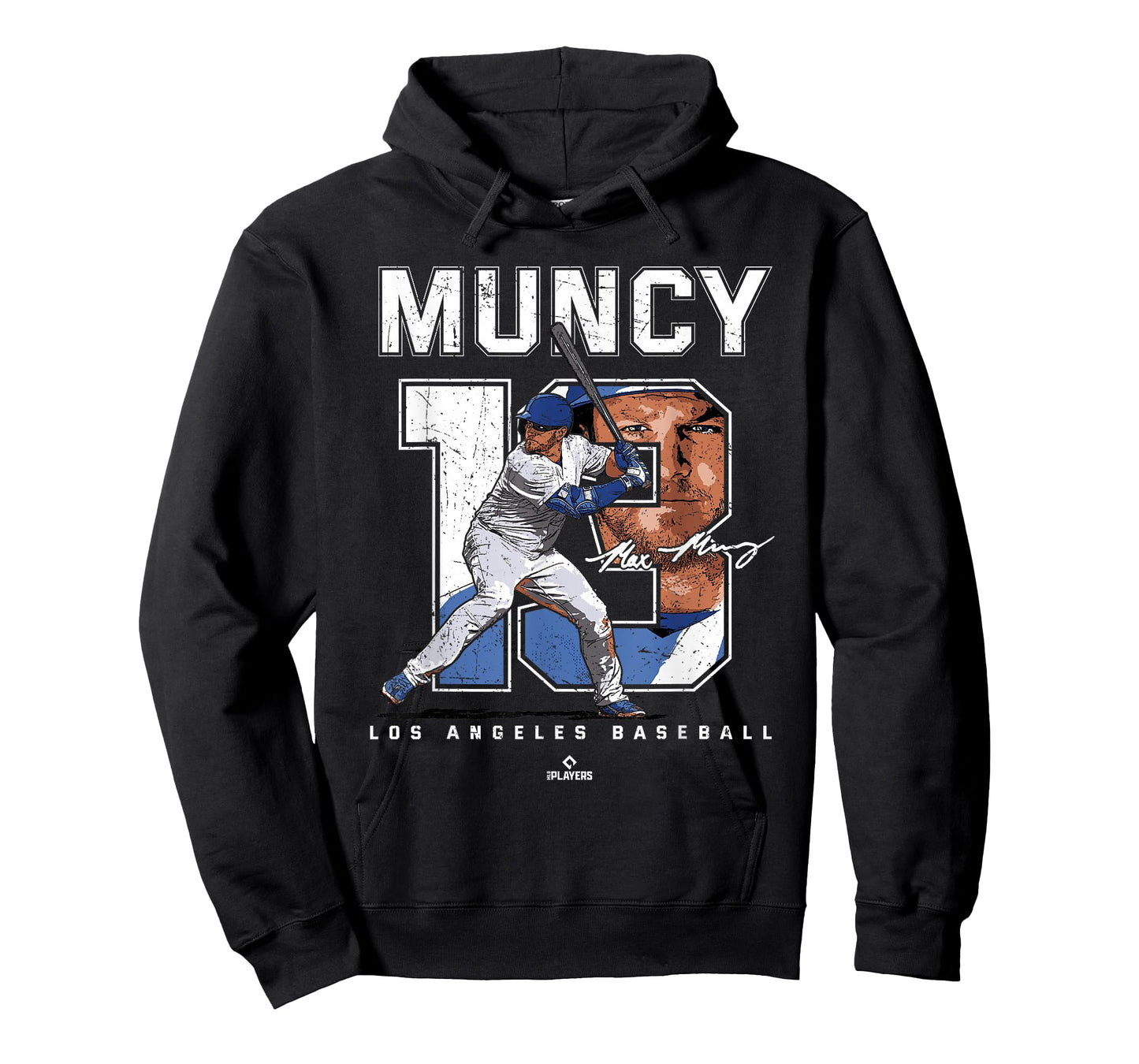 Number and Portrait Max Muncy Los Angeles MLBPA T-Shirt