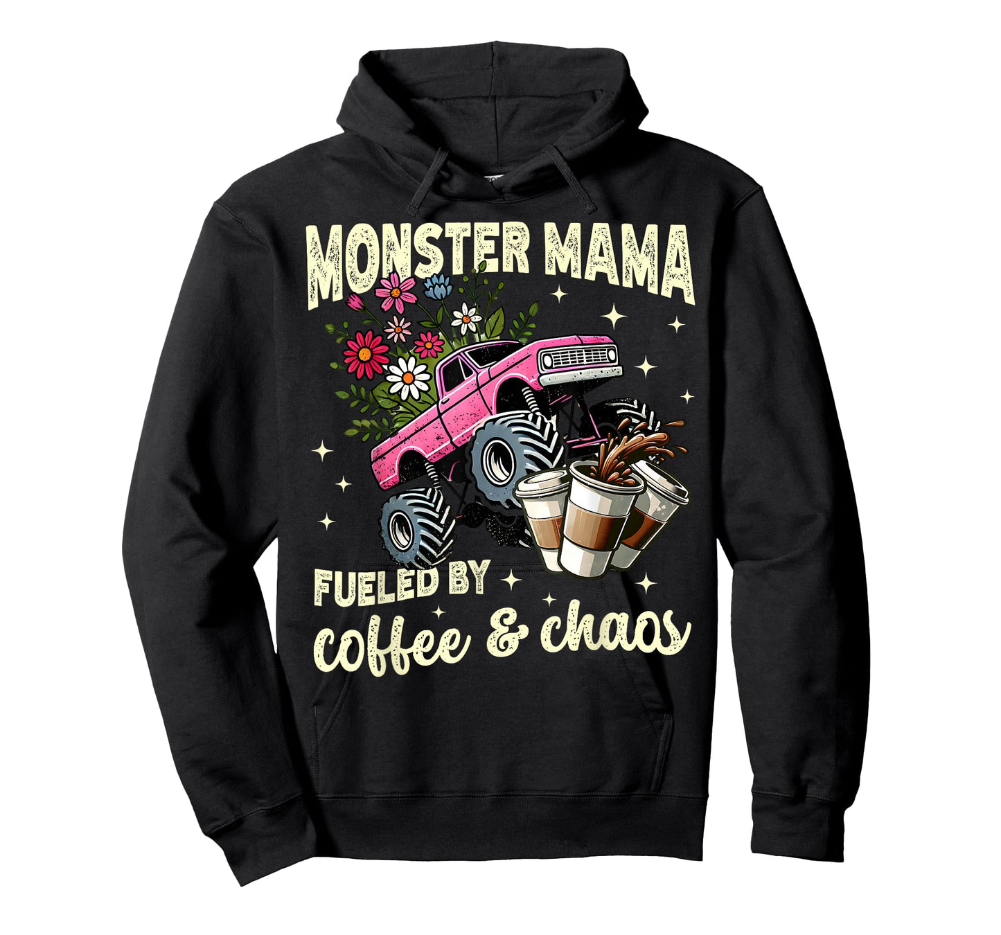 Monster Truck Mama Coffee Lover Funny Monster Truck Women's T-Shirt