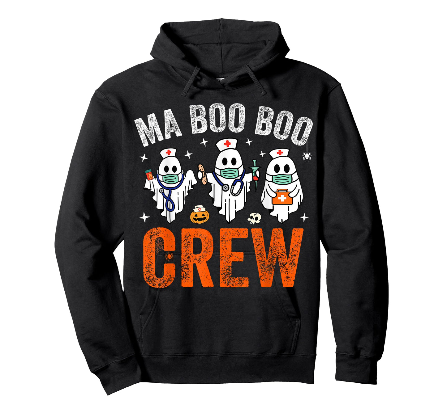 Medical Assistant Crew Funny Halloween MA RN Ghost Costume T-Shirt