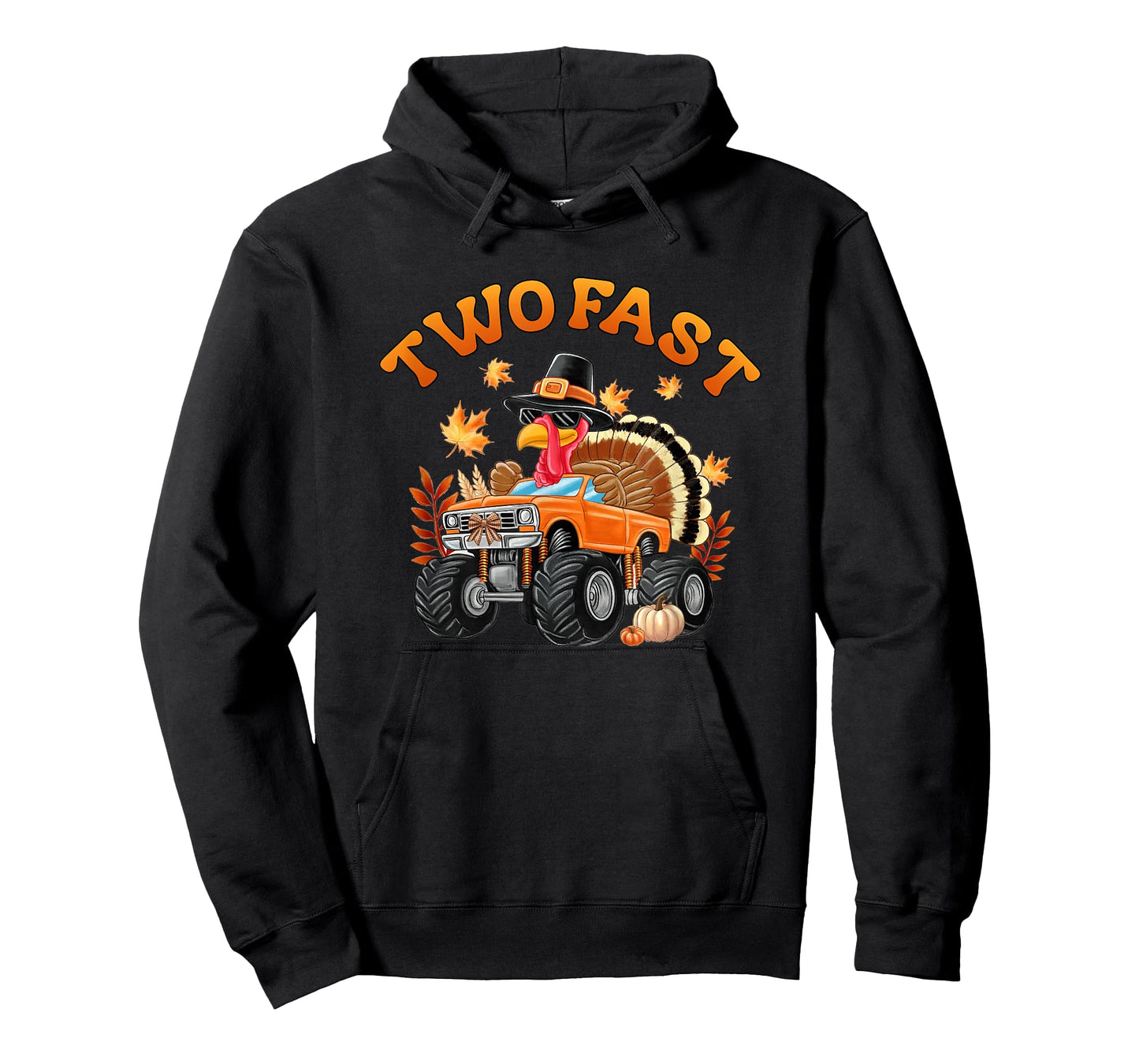 2nd Birthday Monster Truck Turkey 2 Year Old Two Wild T-Shirt