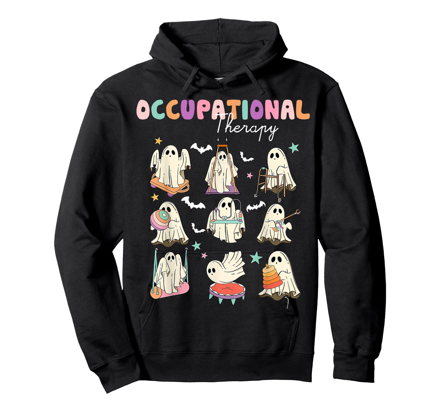 OT Occupational Therapy Halloween Retro Ghost OT Halloween T-Shirt