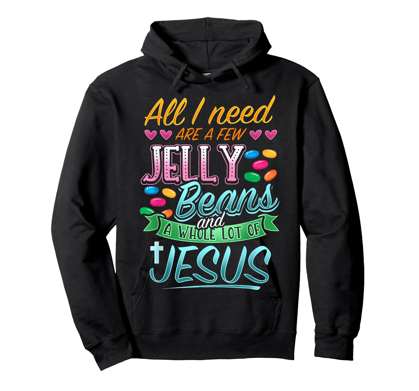Fun Christian Jelly Bean Candy Lover Easter Jesus Saying T-Shirt