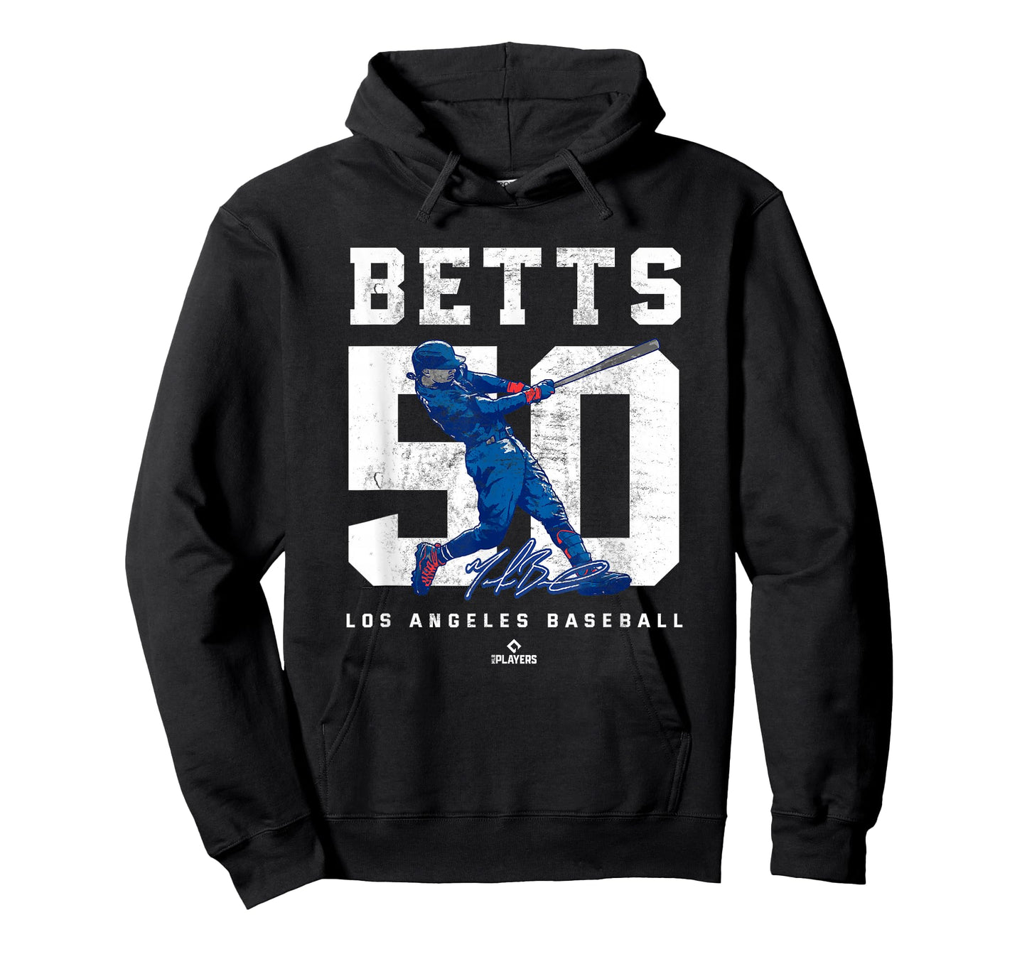 Number and Portrait Mookie Betts Los Angeles MLBPA T-Shirt