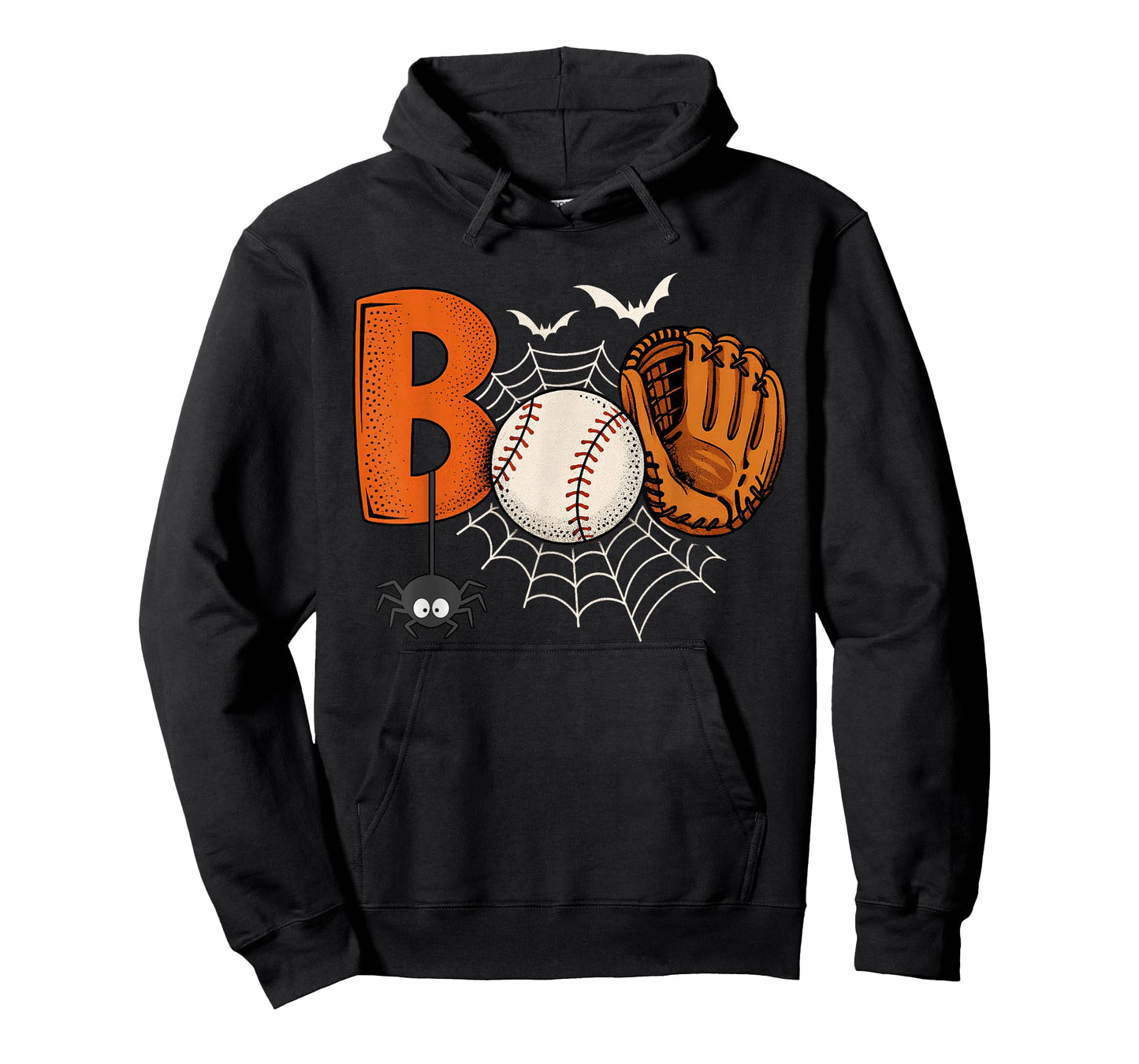 Funny Boo Baseball Halloween Sports Men Boys Kids Toddler T-Shirt