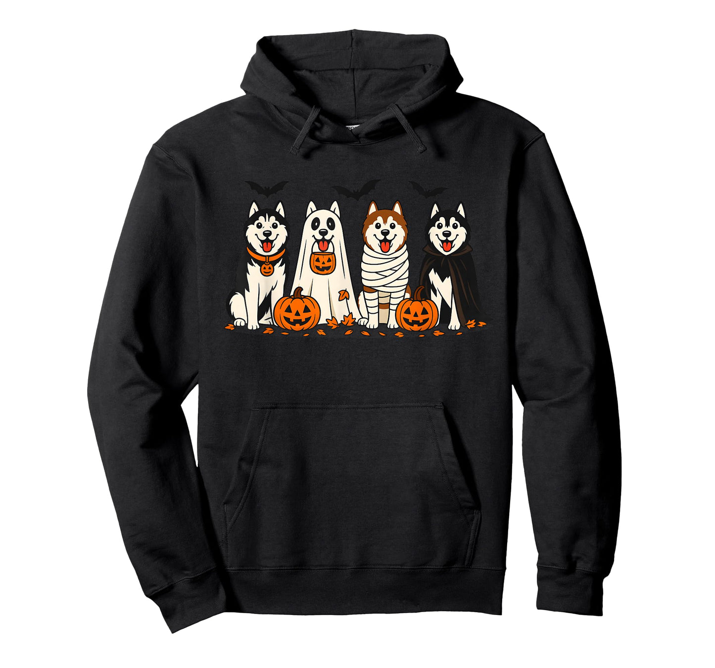 Husky Ghost Dogs Halloween Dog Lovers T-Shirt