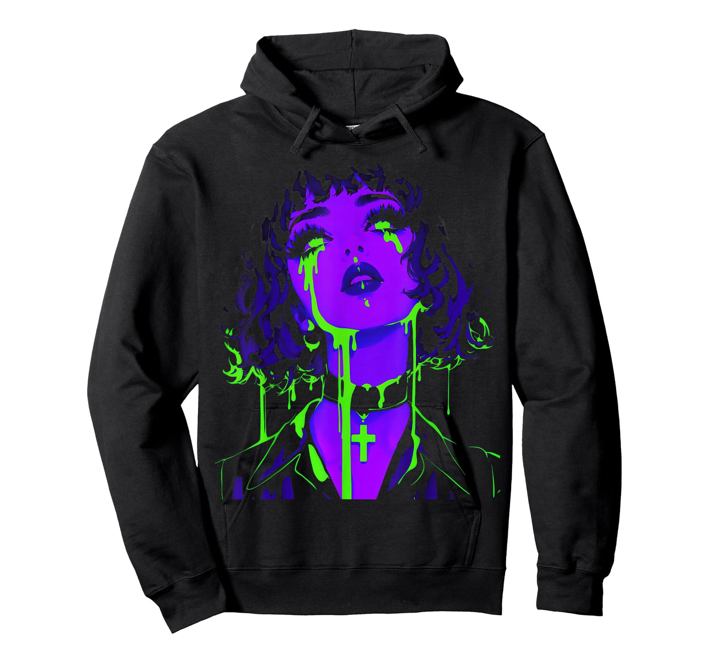 Cybergoth Cybercore Grunge Punk Goth Girl Alt Anime Manga T-Shirt