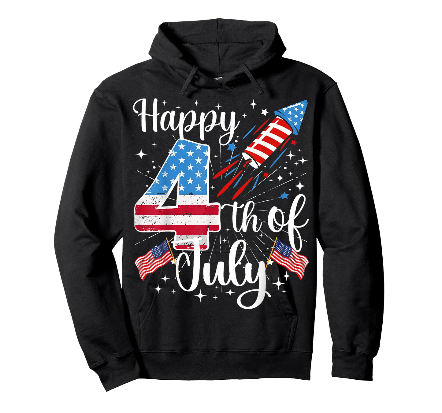 Happy 4th of July US Flag 4th of July Fireworks Women Men T-Shirt