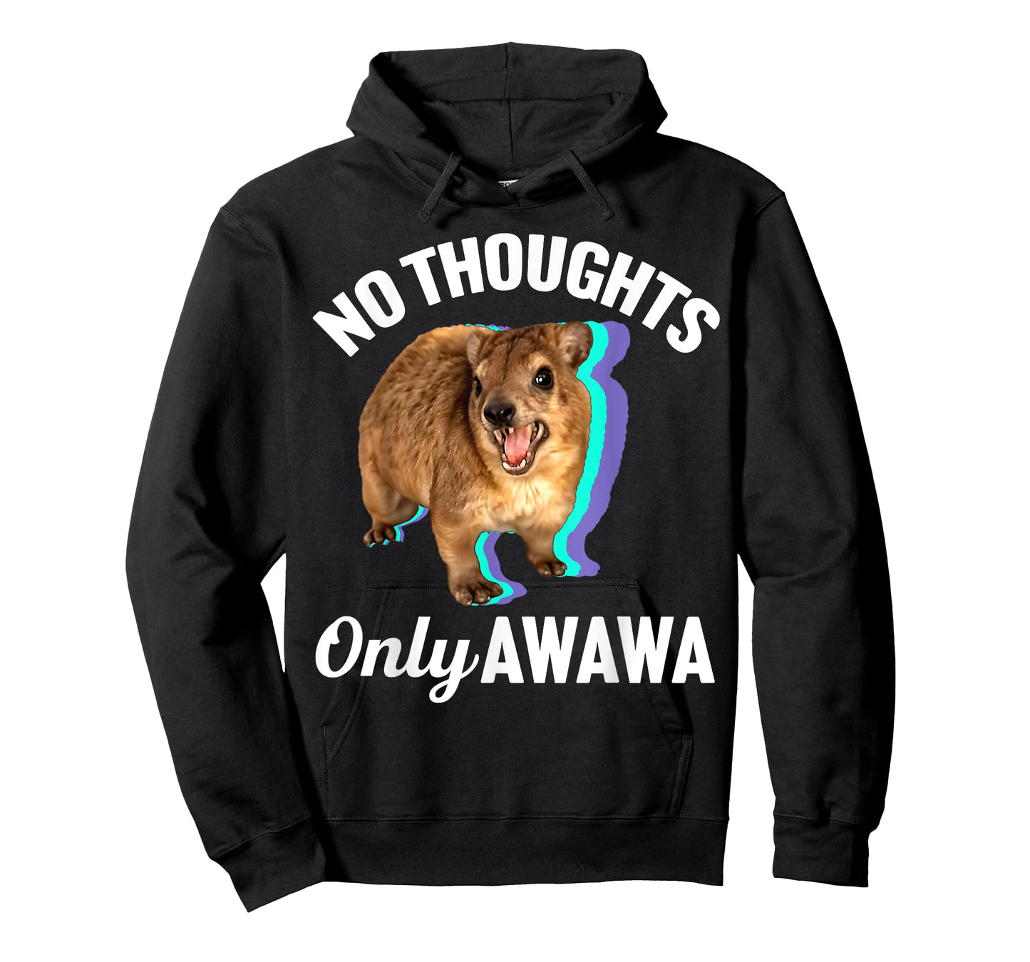 No Thoughts Only Awawa - Angry Screaming Hyrax Meme T-Shirt