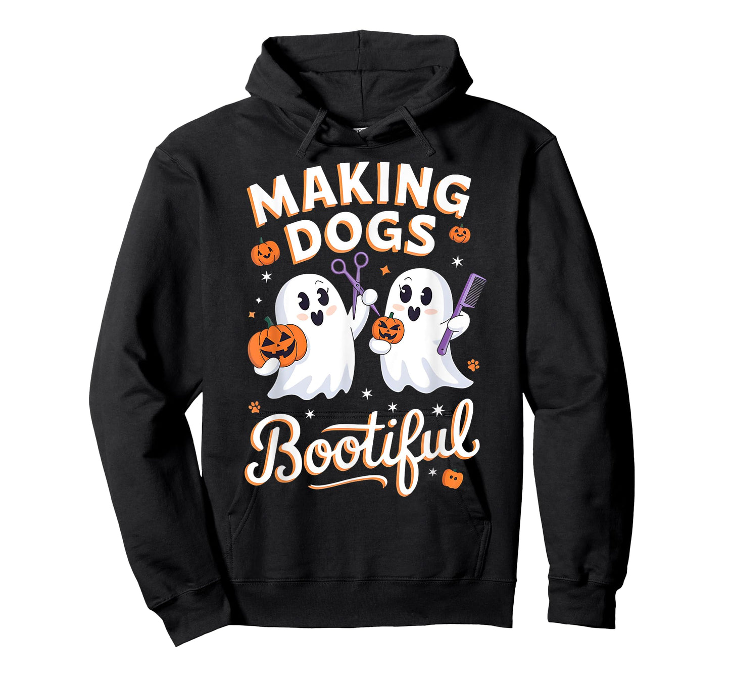 Halloween Dog Grooming Ghosts Making Dogs Bootiful T-Shirt