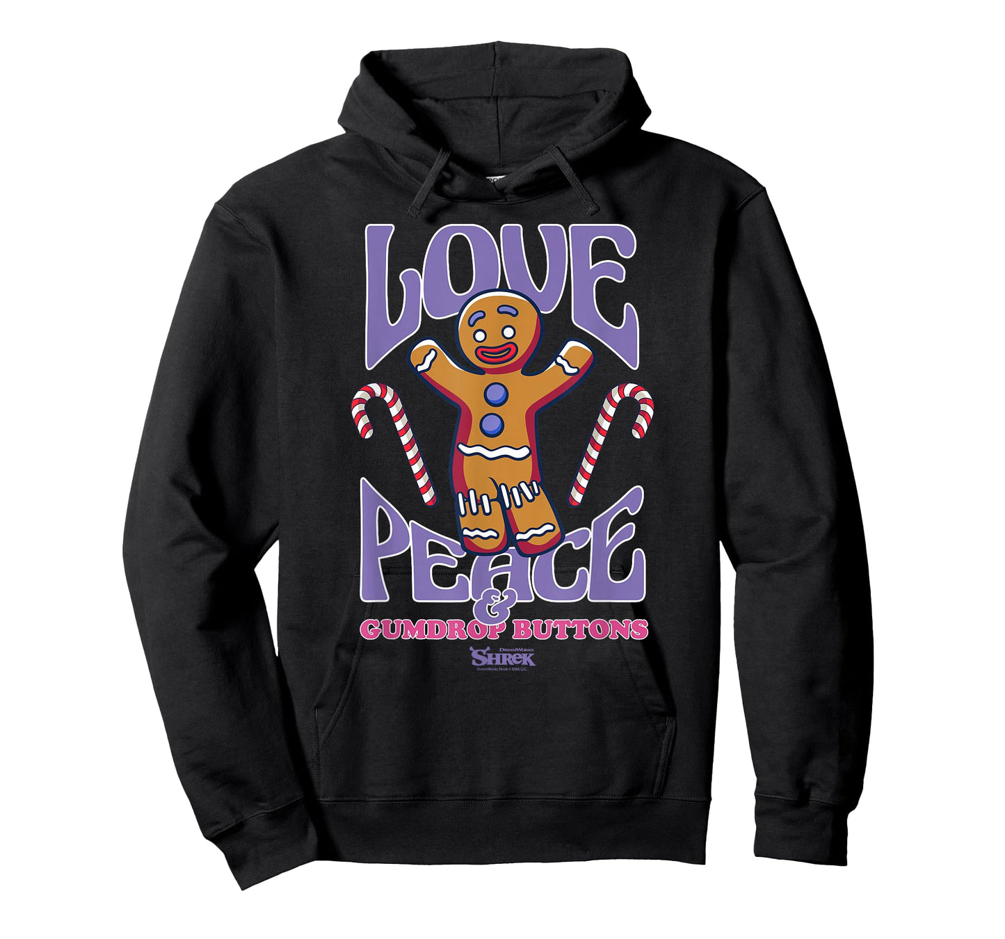 Shrek Gingy Love Peace & Gumdrop Buttons T-Shirt