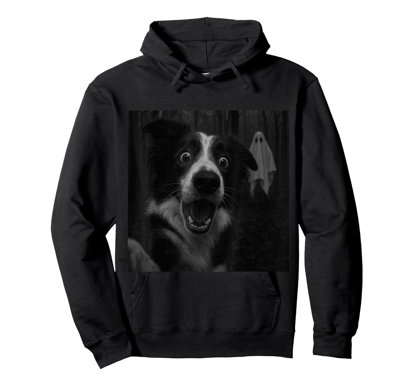 Border Collie Ghost Spooky Halloween T-Shirt