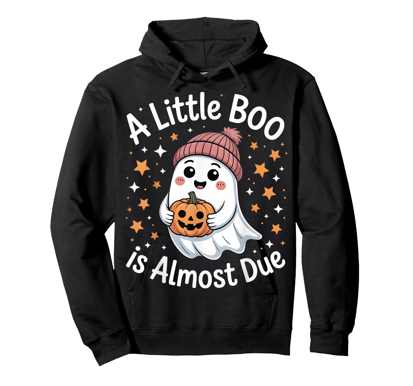 A Little Boo is Almost Due Ghost Pumpkin Reveal T-Shirt