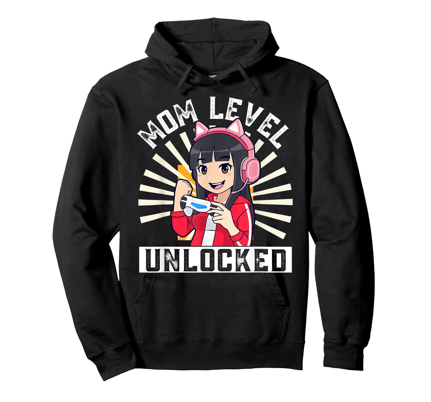 Mom Level Unlocked Gamer Pregnancy Anime Mother's Day Lover T-Shirt