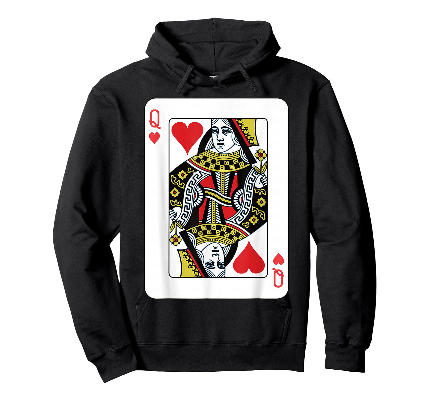 Queen of the Hearts Playing Card Poker T-Shirt