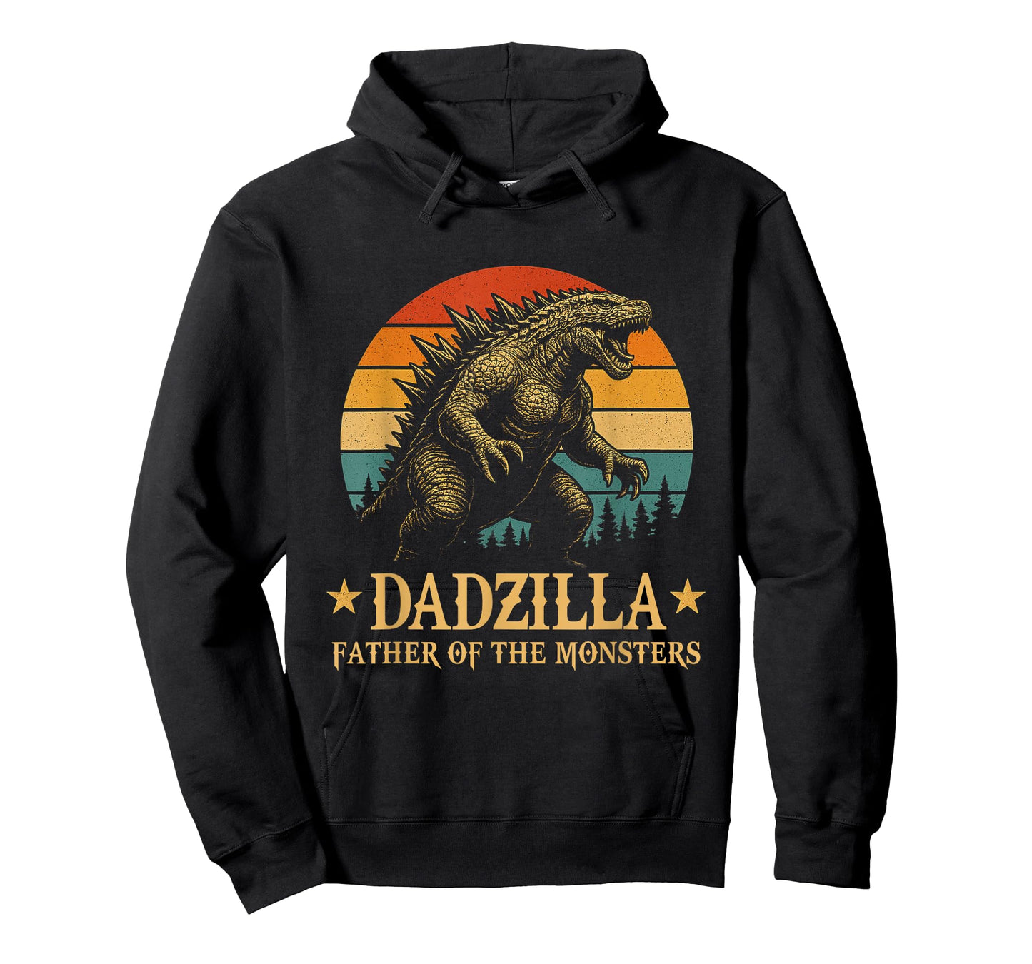 Dadzilla-Father Of The Monsters Funny Dad Father's Day T-Shirt