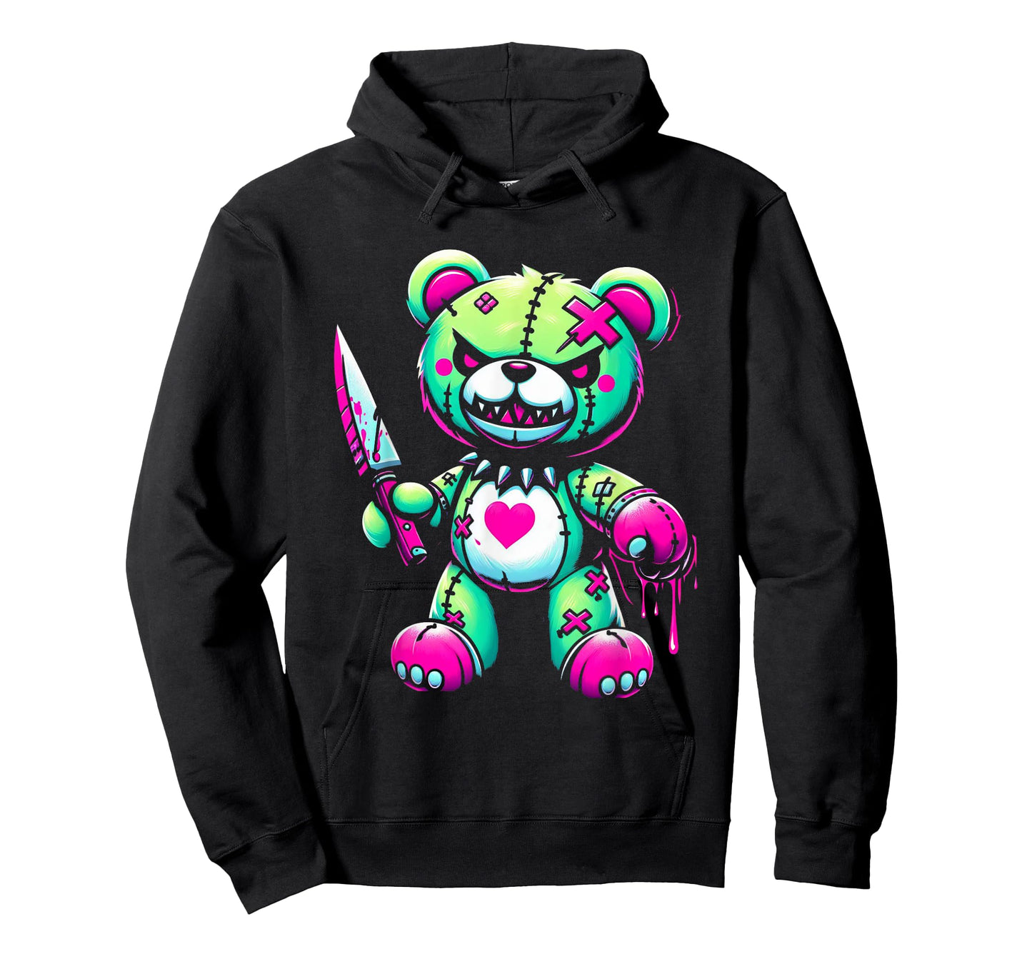 Pastel Goth Teddy Bear Horror Halloween Creepy Scary T-Shirt