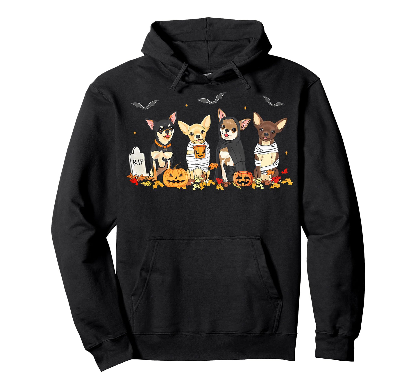 Halloween Chihuahua Ghost Spooky Chihuahua Lovers Dog Mama T-Shirt