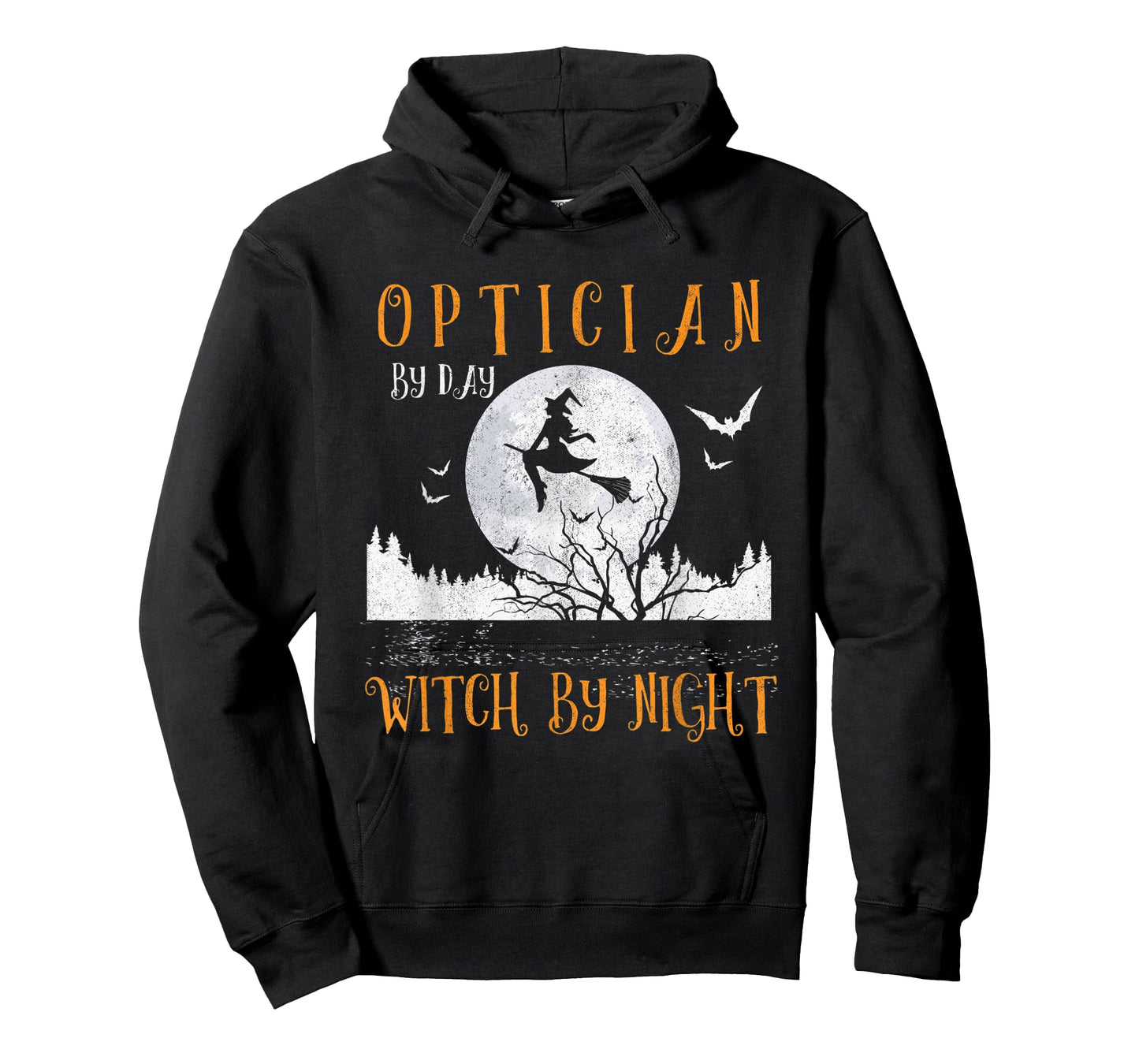 Optician By Day Witch By Night Women Halloween T-Shirt