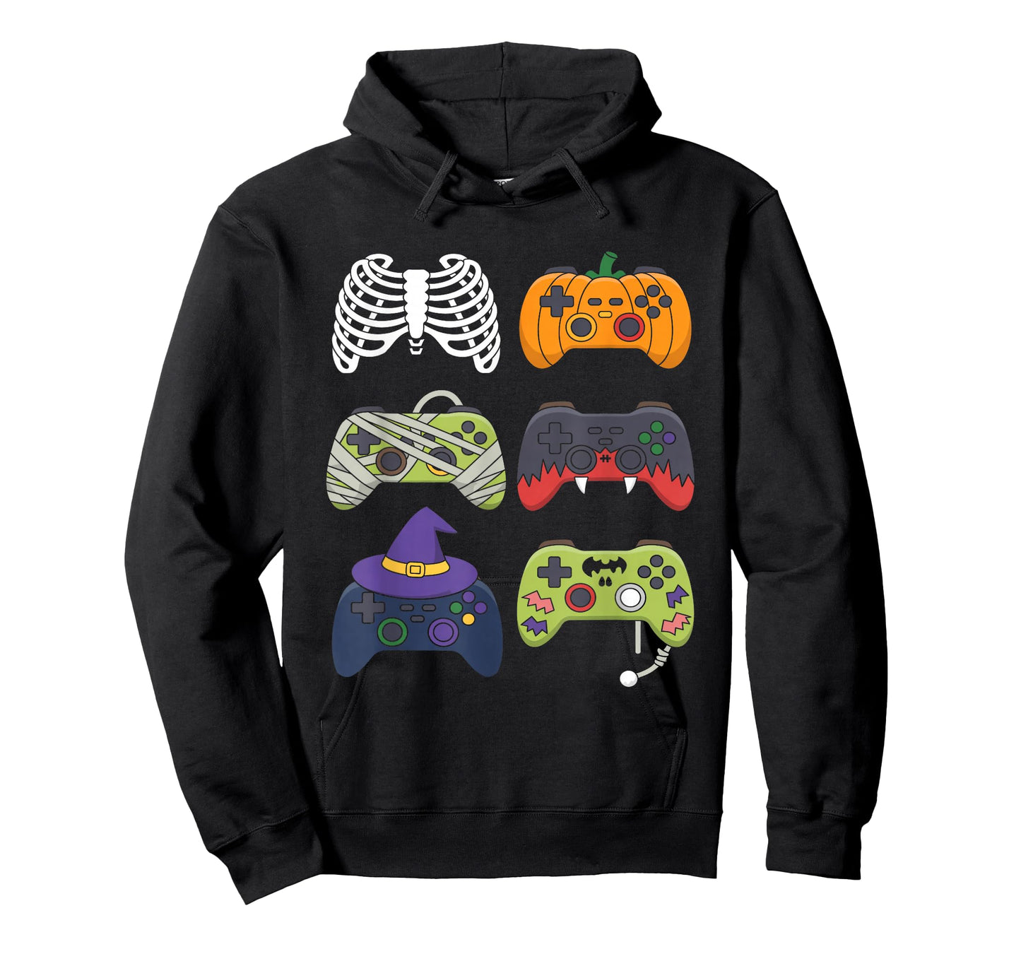 Halloween Skeleton Zombie Gaming Controllers Mummy Boys Kids T-Shirt
