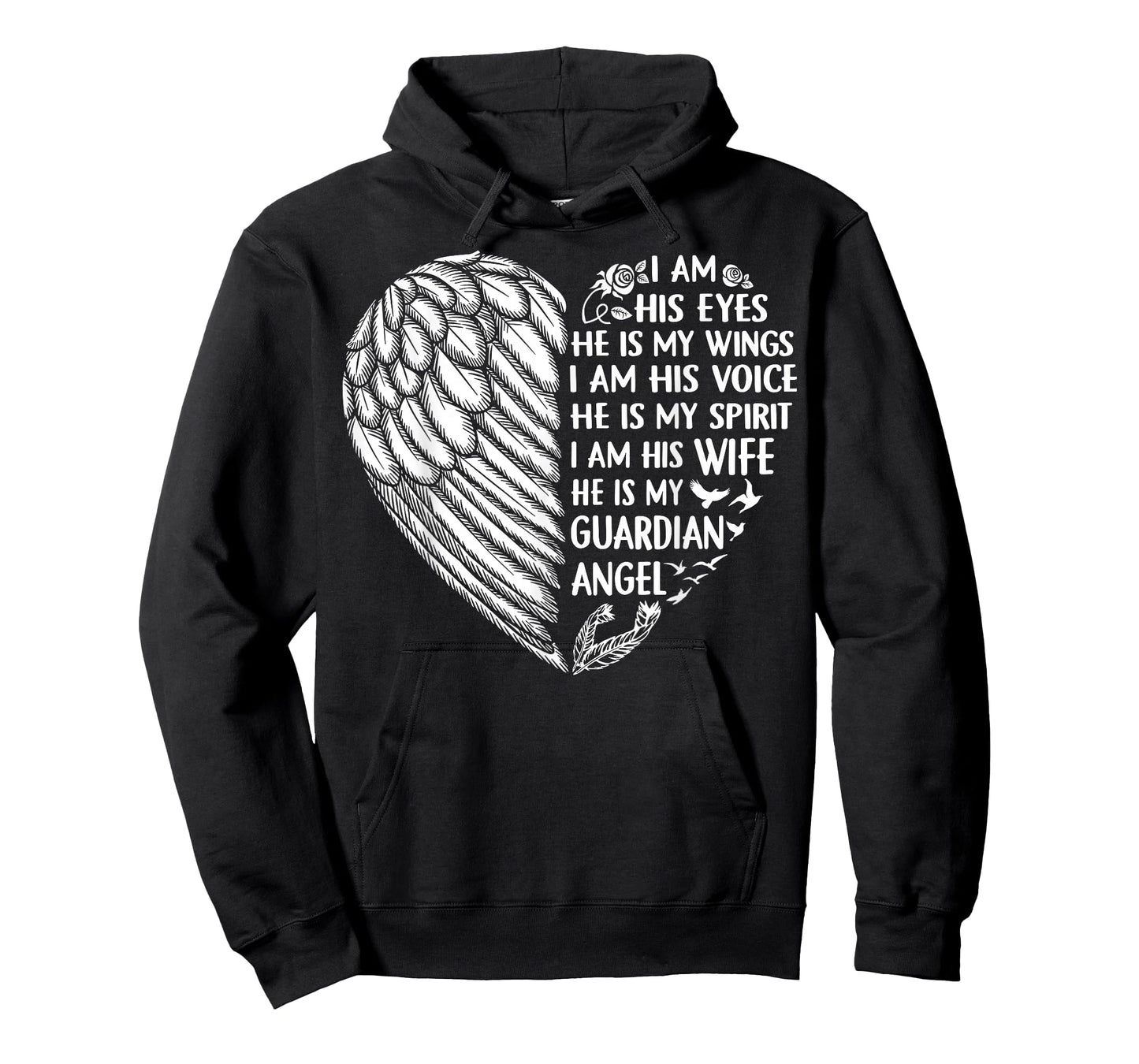 My Husband Is My Guardian Angel Shirt I Am His Wife T-Shirt