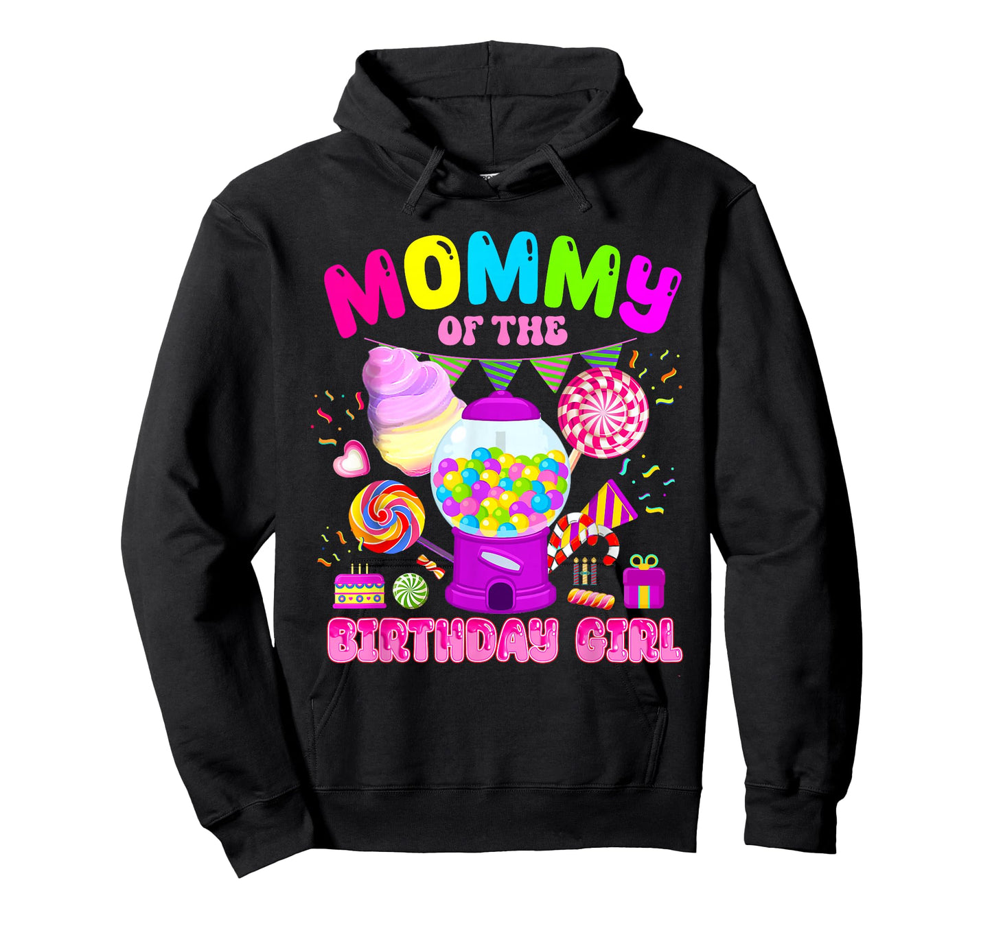 Mommy Of The Birthday Girl Mom Candy Crew Candy Land Kids T-Shirt