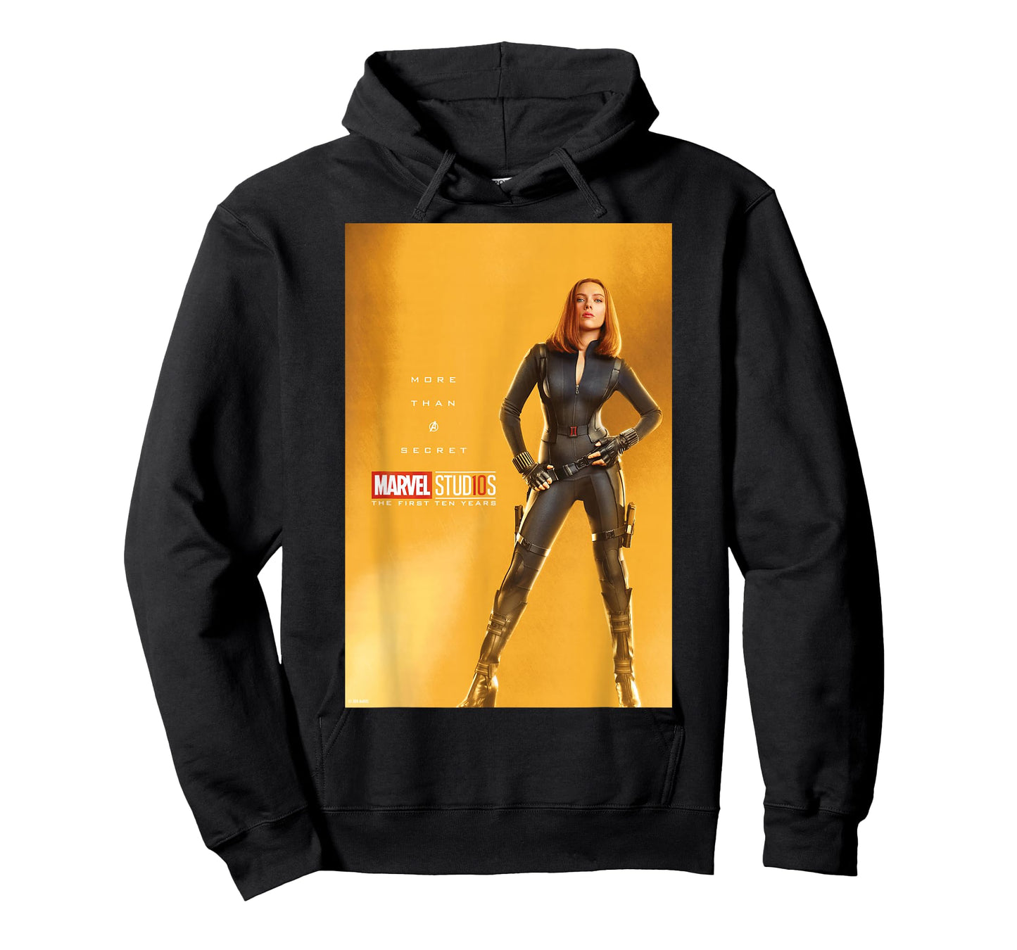 Marvel Studios 10 Years Black Widow Poster Graphic T-Shirt