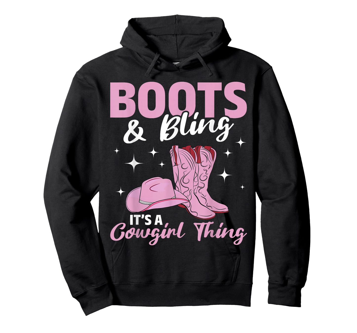 Rodeo Western Country Southern Cowgirl hat - Boots & Bling T-Shirt Small