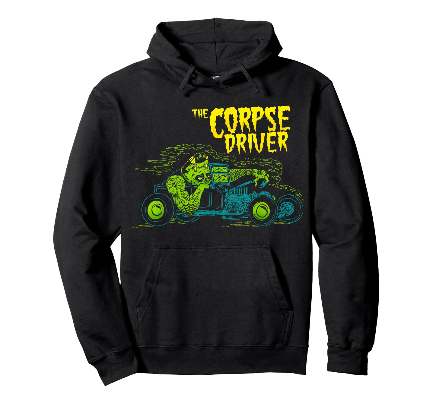 Horror Art - Corpse Driver Frankenstein Gasser Lowbrow Art T-Shirt