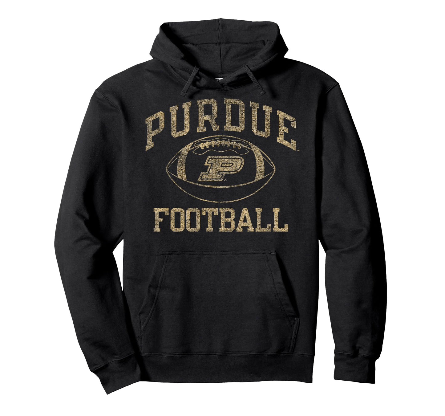 Purdue Boilermakers Football Intensity Vintage Black T-Shirt